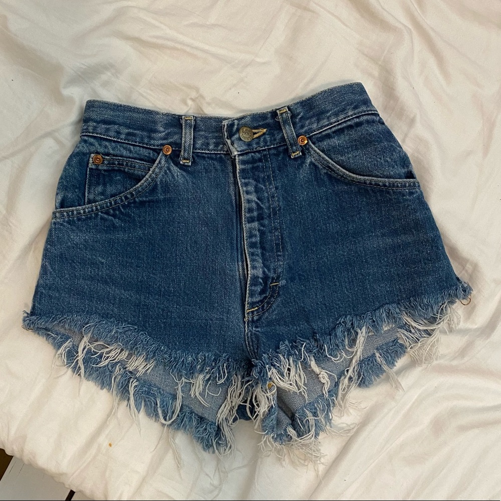 Lee vintage high waisted denim shorts